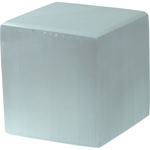 2.5" Gemstone Cube - Selenite - Magick Magick.com