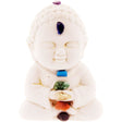 2.5" Gypsum Cement Buddha Figurine - Chakras - Magick Magick.com
