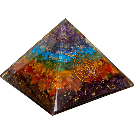 2.5" Orgone Pyramid - Chakras - Magick Magick.com