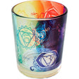 2.5" Printed Glass Votive Holder - Chakras - Magick Magick.com
