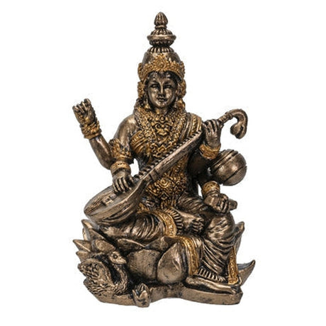 2.75" Hindu Statue - Saraswati - Magick Magick.com