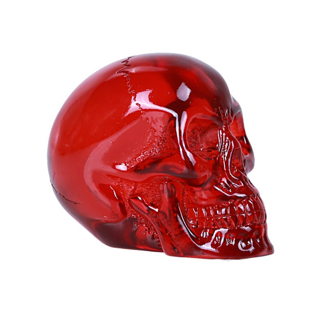 2.75" Translucent Red Skull Statue (Pack of 4) - Magick Magick.com