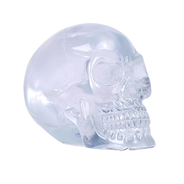2.75" Translucent Skull Statue (Pack of 4) - Magick Magick.com