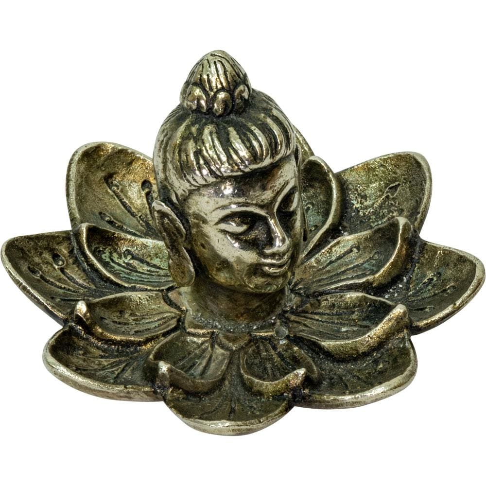 3" Aluminum Incense Holder - Buddha - Magick Magick.com