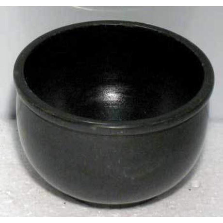 3" Black Stone Scrying Bowl - Magick Magick.com
