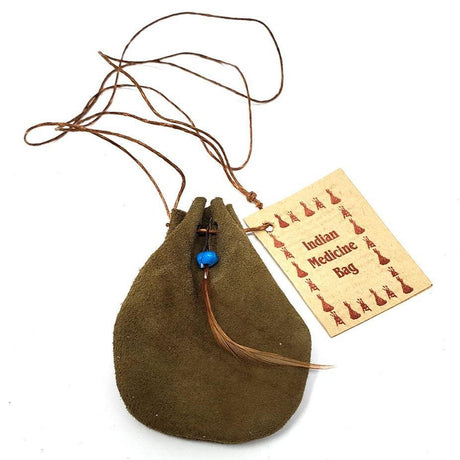 3" Medicine Dream Bag - Olive Green - Magick Magick.com