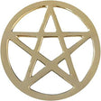 3" Pentagram Brass Cut Out Altar Tile - Magick Magick.com