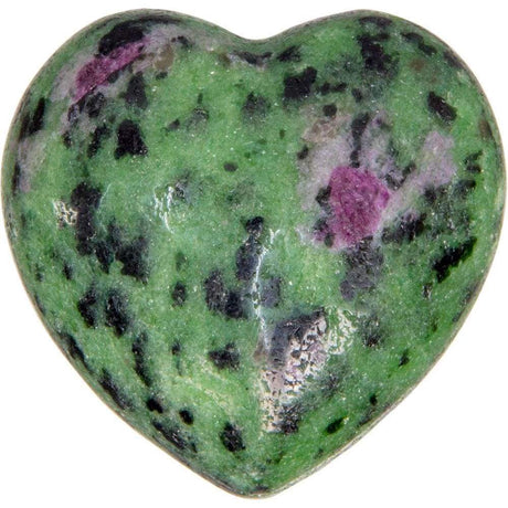 3" Puffed Gemstone Heart - Ruby Zoisite - Magick Magick.com
