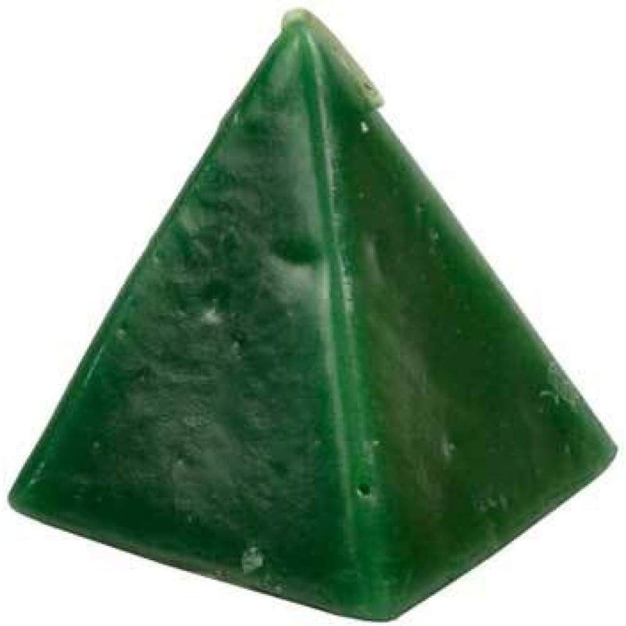 3" Pyramid Candle - Green (Cherry) - Magick Magick.com