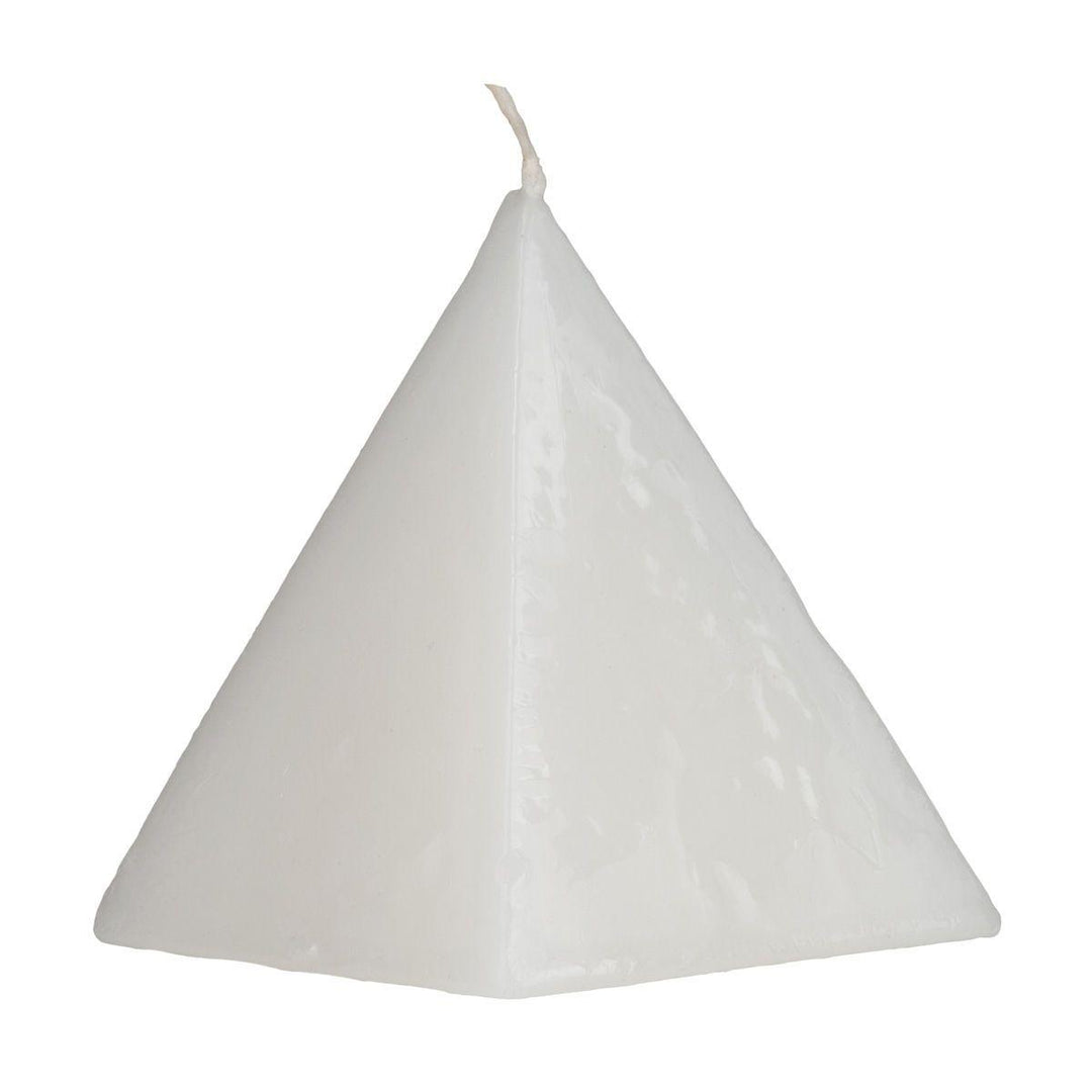 3" Pyramid Candle - White (Strawberry) - Magick Magick.com