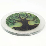 3" Selenite Altar Tile - Tree of Life - Magick Magick.com