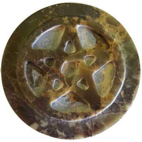 3" Soapstone Pentagram Altar Tile - Magick Magick.com