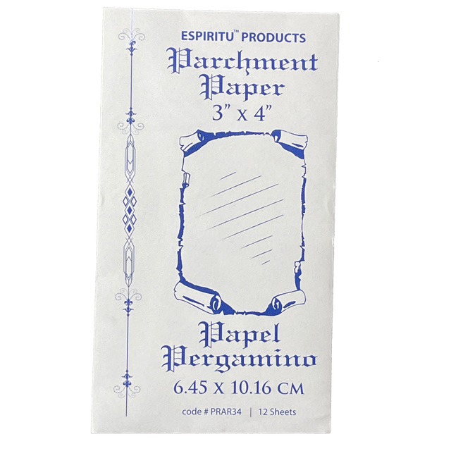 3" x 4" Parchment Paper (12 Pack) - Magick Magick.com