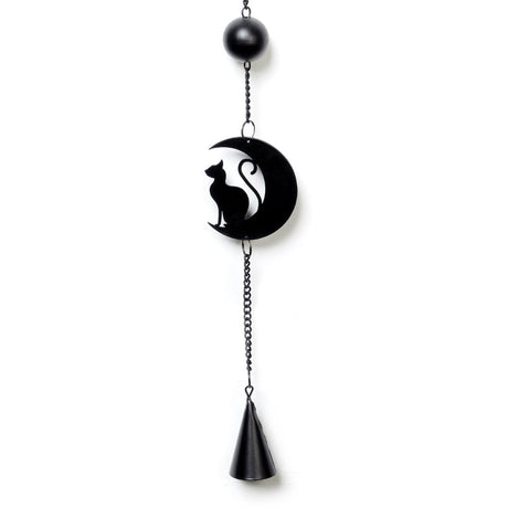 31" Black Cat and Moon Hanging Decoration - Magick Magick.com
