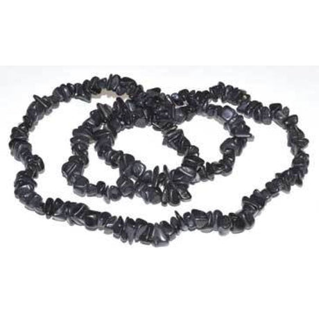 32" Black Obsidian Chip Necklace - Magick Magick.com