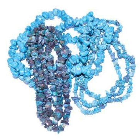 32" Turquoise Chip Necklace - Magick Magick.com