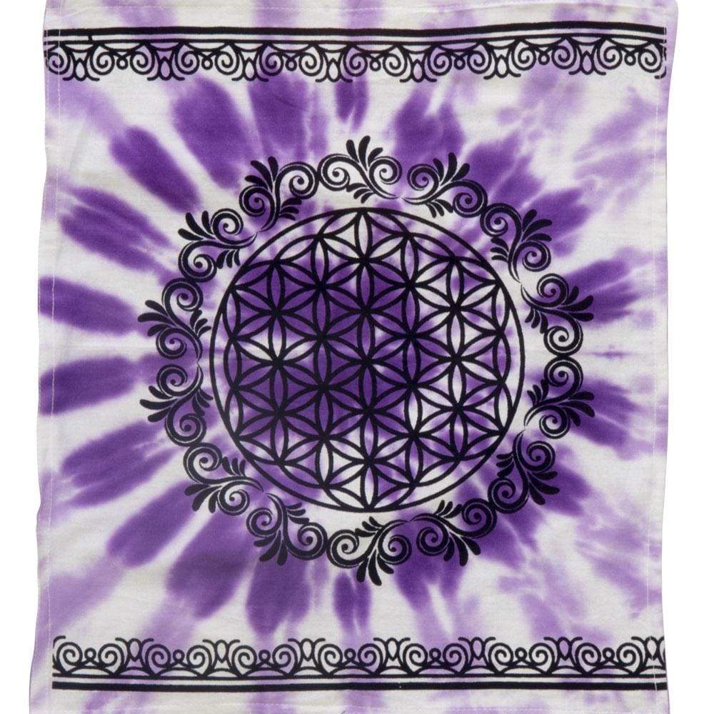36" Cotton Altar Cloth - Flower of Life - Magick Magick.com