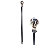 37" Walking Cane - Skeletal Eye Ball - Magick Magick.com