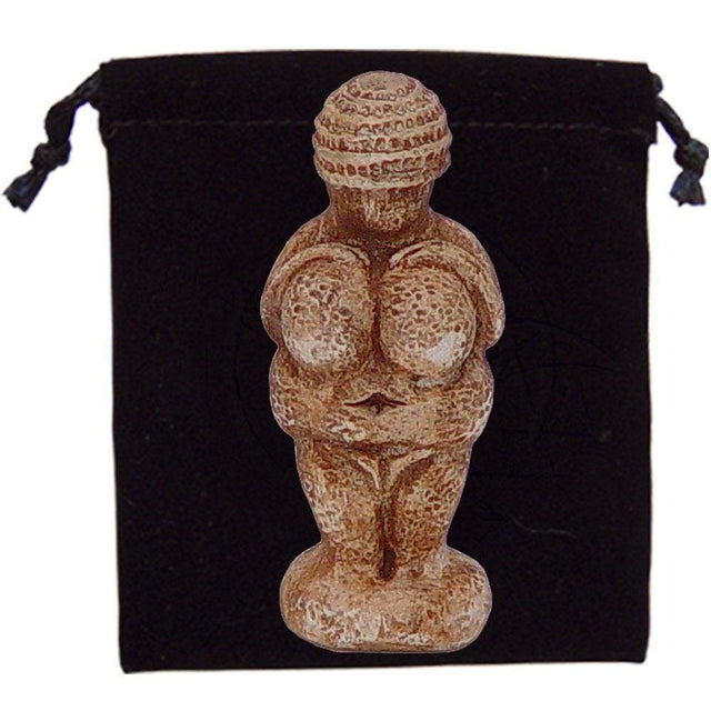 3.25" Gypsum Cement Figurine - Venus of Willendorf - Magick Magick.com