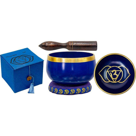3.25" Mini Chakra Singing Bowl Cobalt - Third Eye - Magick Magick.com
