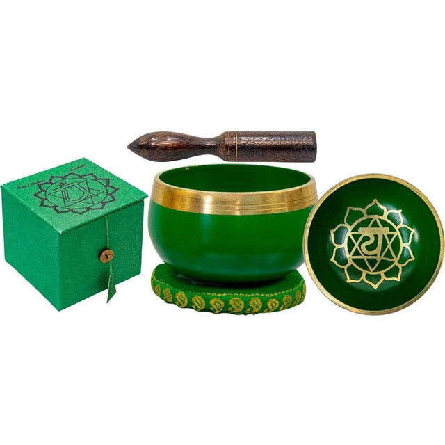 3.25" Mini Chakra Singing Bowl Green - Heart - Magick Magick.com