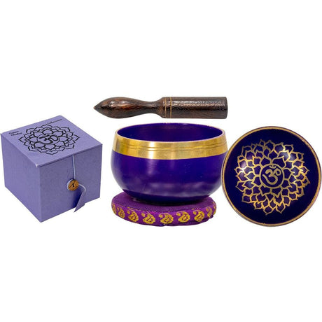 3.25" Mini Chakra Singing Bowl Purple - Crown - Magick Magick.com