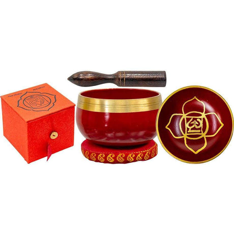3.25" Mini Chakra Singing Bowl Red - Root - Magick Magick.com