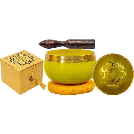 3.25" Mini Chakra Singing Bowl Yellow - Solar Plexus - Magick Magick.com
