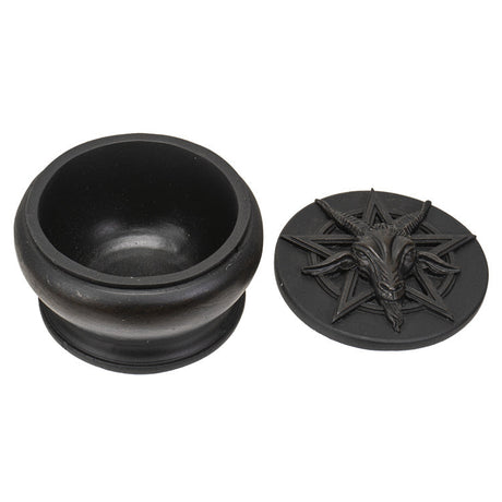 3.5" Baphomet Black Trinket Box - Magick Magick.com