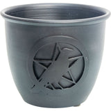 3.5" Cast Iron Smudge Pot - Pentacle with Raven - Magick Magick.com