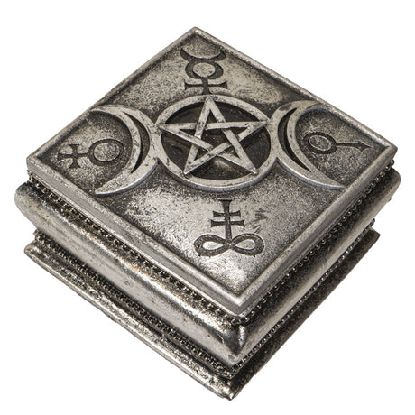 3.5" Triple Moon Spell Box - Magick Magick.com