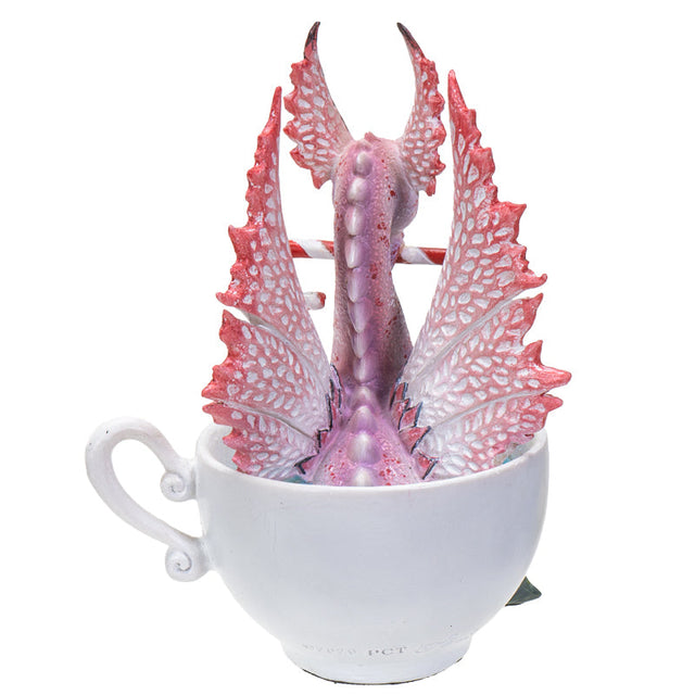 3.75" Amy Brown Dragon Statue - Peppermint Teacup - Magick Magick.com