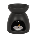 3.9" Ceramic Oil Burner - Cat Face - Magick Magick.com