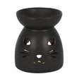 3.9" Ceramic Oil Burner - Cat Face - Magick Magick.com