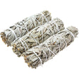 4" California White Sage Smudge Stick (3 Pack) - Magick Magick.com