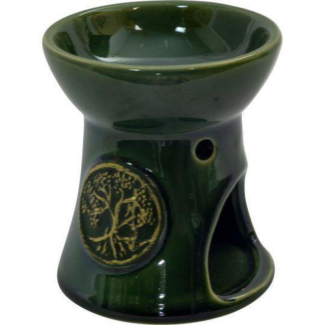 4" Ceramic Oil Burner - Tree of Life - Magick Magick.com