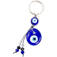 4" Evil Eye Talisman Key Ring - Glass Evil Eye - Magick Magick.com