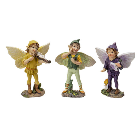 4" Fairy Statue - Fairy Boys (Set of 3) - Magick Magick.com