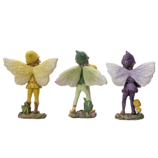 4" Fairy Statue - Fairy Boys (Set of 3) - Magick Magick.com