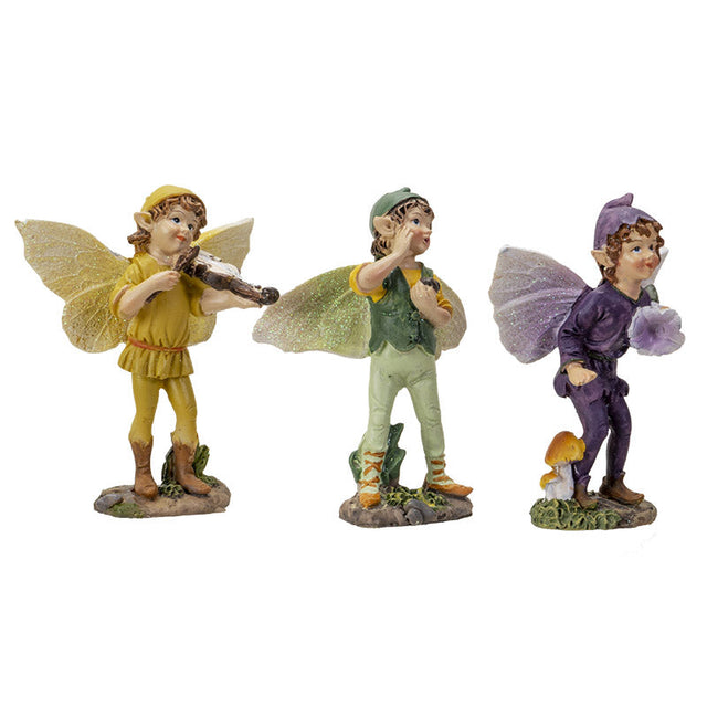 4" Fairy Statue - Fairy Boys (Set of 3) - Magick Magick.com