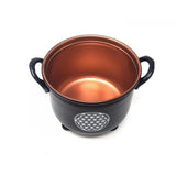 4" Flower of Life Metal Cauldron - Magick Magick.com