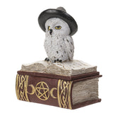 4" Owl on Spell Book Statue - Magick Magick.com