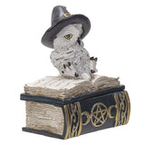 4" Owl on Spell Book Statue - Magick Magick.com