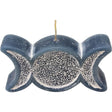 4" Sacred Symbol Candle - Triple Moon Grey - Magick Magick.com