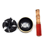 4" Singing Bowl Set - Triple Moon Pentagram - Magick Magick.com