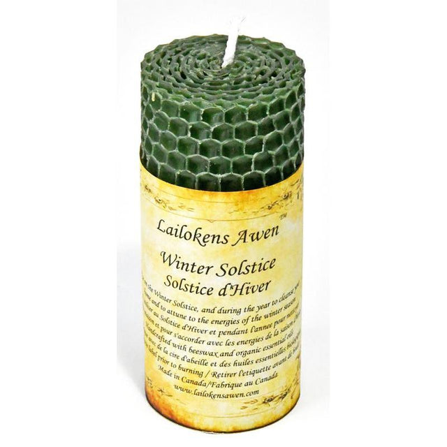 4" Winter Solstice Altar Lailokens Awen Candle - Magick Magick.com