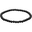 4 mm Elastic Bracelet Round Beads - Black Onyx - Magick Magick.com