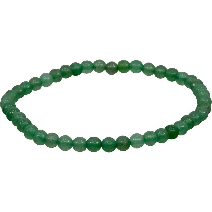 4 mm Elastic Bracelet Round Beads - Green Aventurine - Magick Magick.com