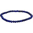 4 mm Elastic Bracelet Round Beads - Lapis - Magick Magick.com