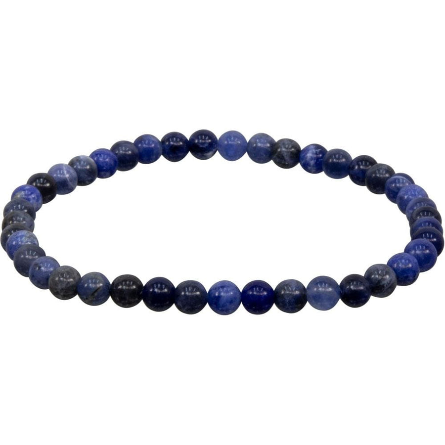 4 mm Elastic Bracelet Round Beads - Sodalite - Magick Magick.com
